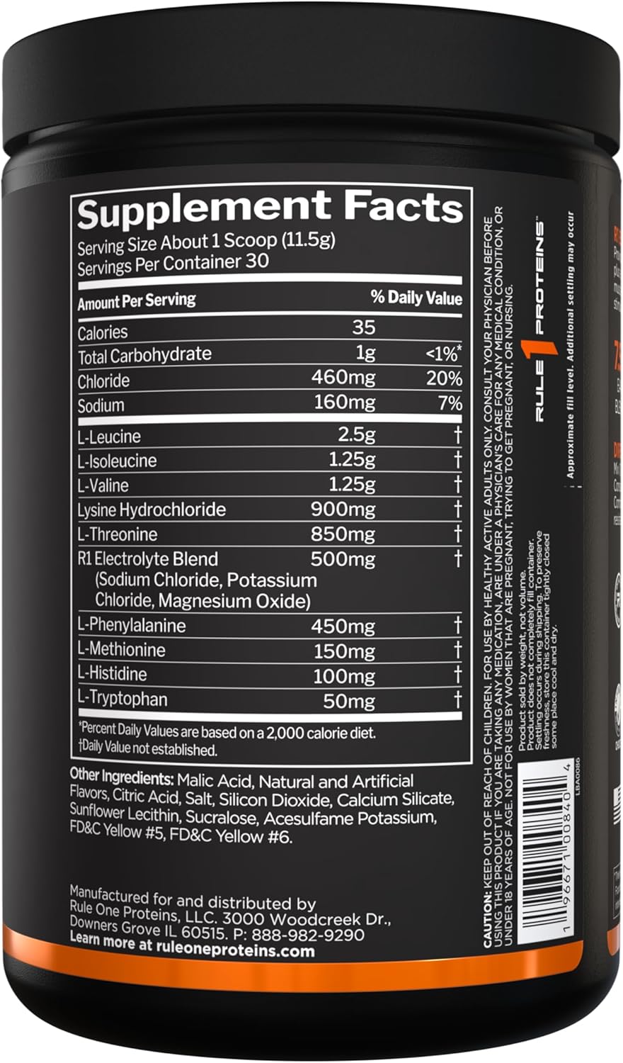 Rule One Essential Amino 9 - 330-345 grams