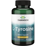Swanson L-Tyrosine 500 mg, 100 Capsules