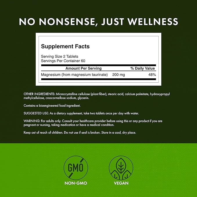 Swanson Magnesium Taurate 100 mg - 120 tab.