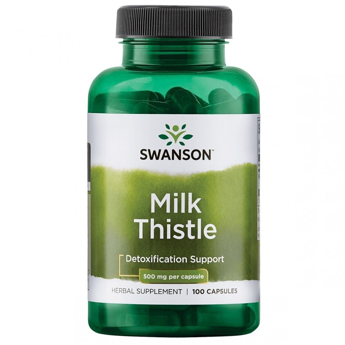 2x Swanson Milk Thistle 500 мг, 100 капсул | Расторопша пятнистая