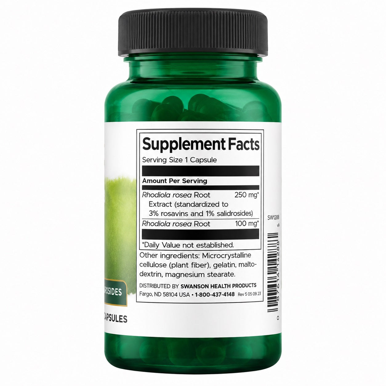 Swanson Rhodiola Rosea Extract - 60 kapsulių