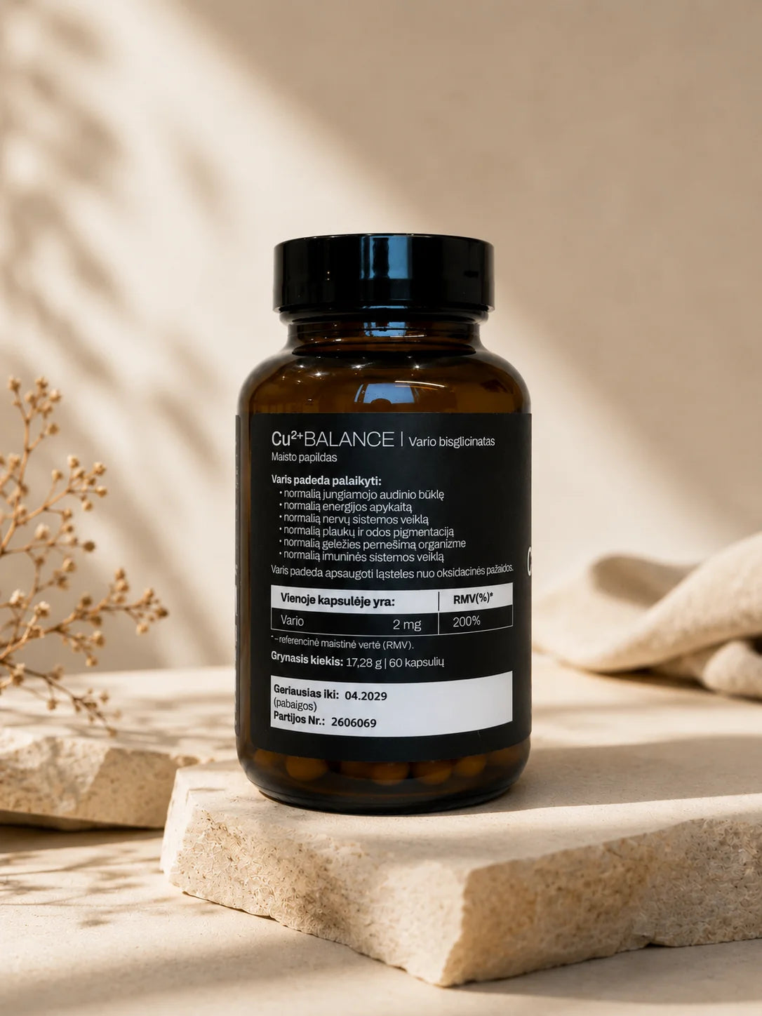 Vitamin Sea Cu²⁺ BALANCE Vario Bisglicinatas 60 kapsulių