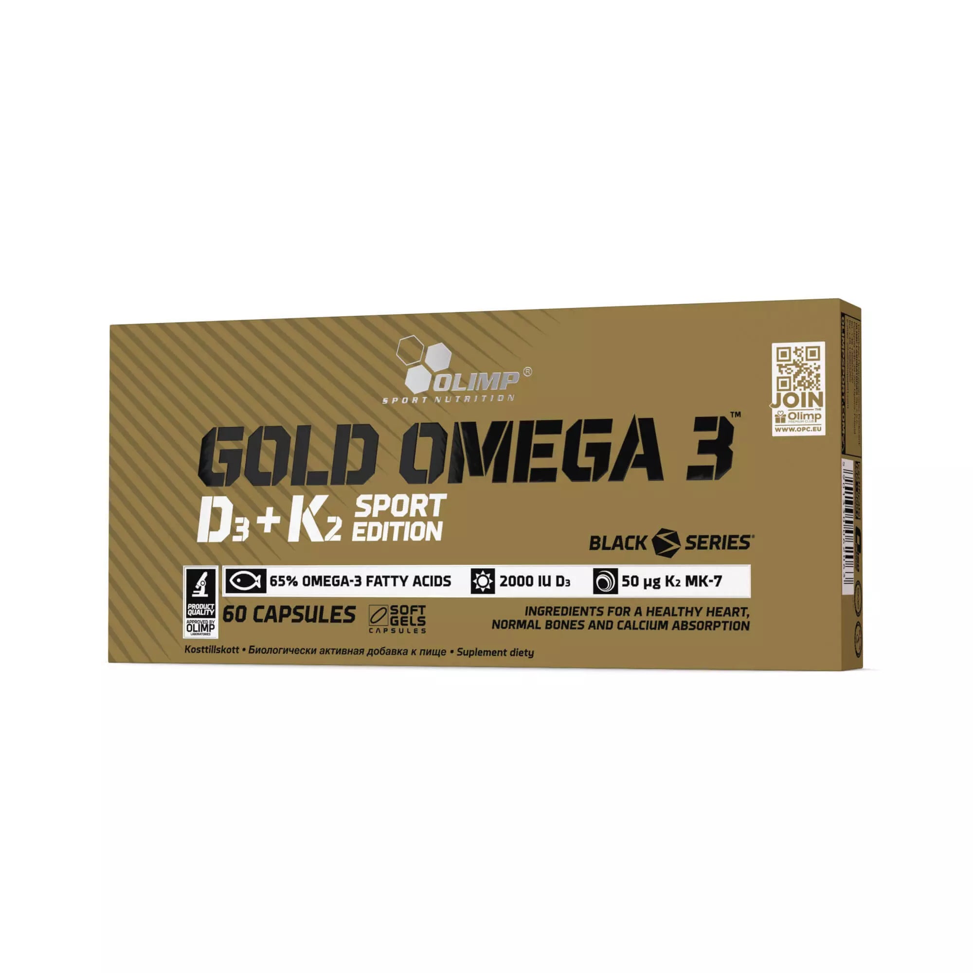 Olimp Gold Omega 3™ D3+K2 Sport Edition - 60 Kaps akcija