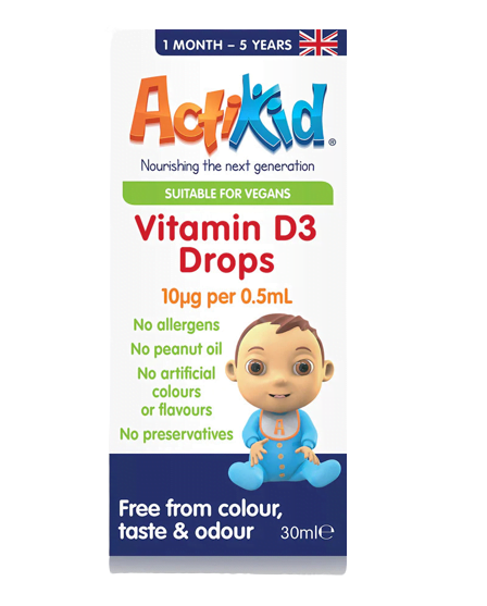 ActiKid Vitamin D3 Drops, 10 mcg - 30 ml. the price