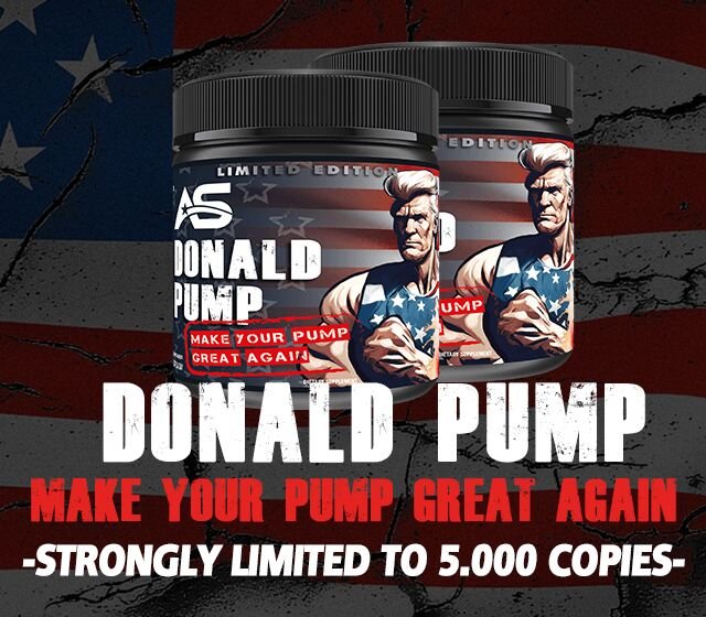 American Supps Donald Pump, American Peach-Ice Tea - 510 grams promotion