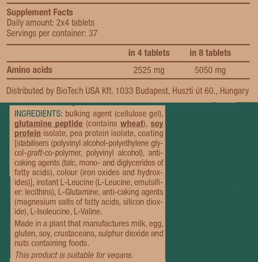 Biotech-Vegan-Amino-300tabs-label