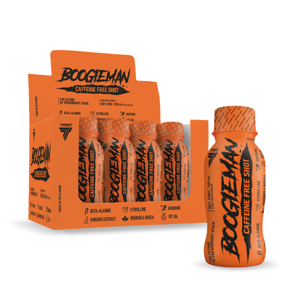 BOOGIEMAN SHOT CAFFEINE FREE 100ml ICE TEA PEACH price