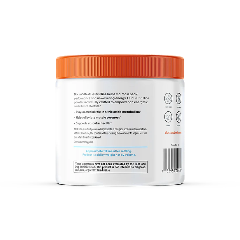 Doctor's Best L-citrulīna pulveris - 200 grami