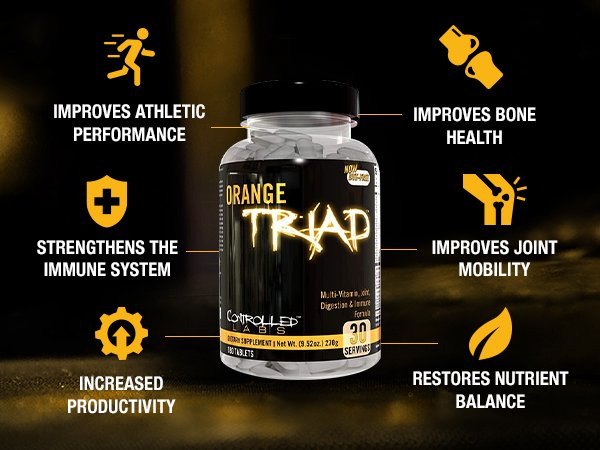 Benefits of Controlled Labs Orange Triad - Orange Triad - 180 tablets