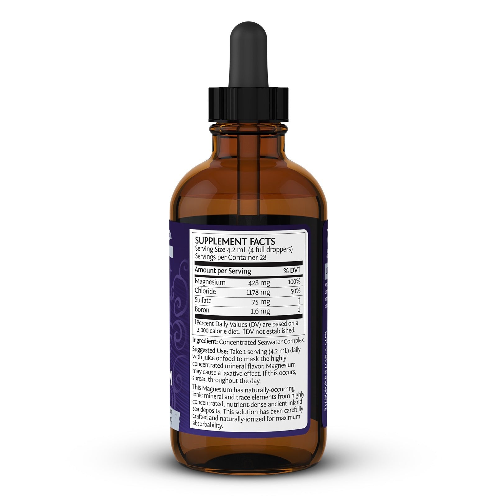 Composition of Sunwarrior Magnesium Liquid 118ml