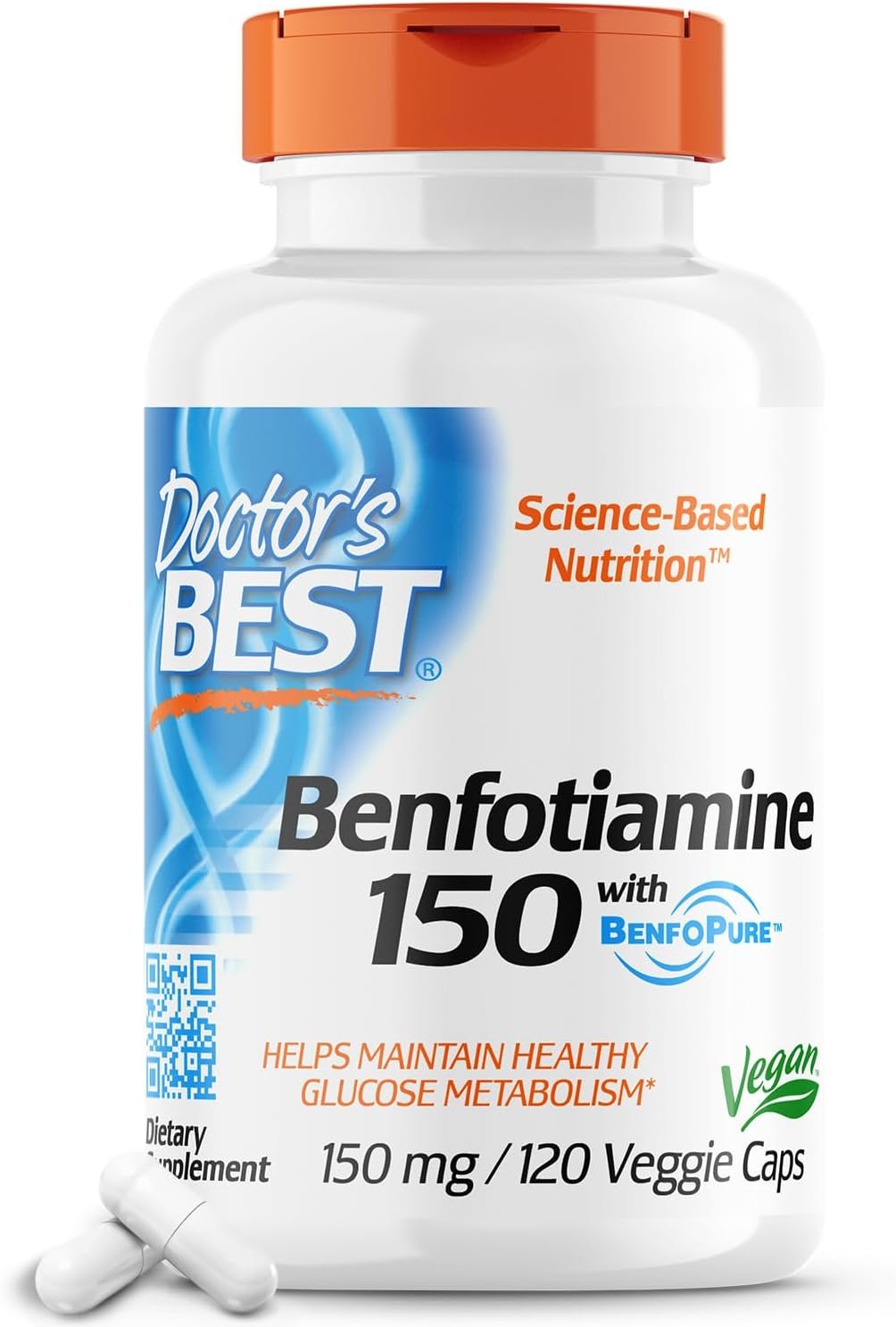 Doctor's Best Benfotiamine 150 with BenfoPure, 150 mg, 120 Veggie Caps price