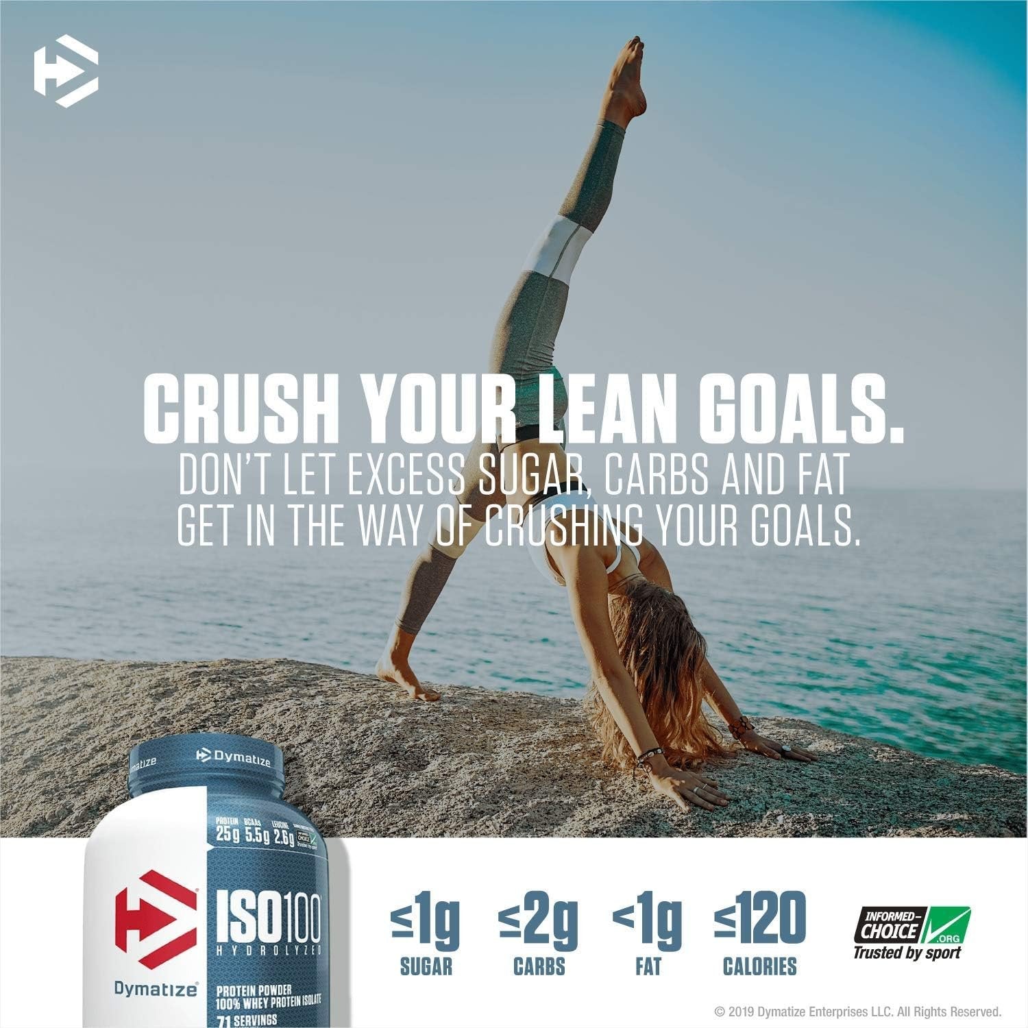 Dymatize ISO 100 Hydrolyzed 932g price goals