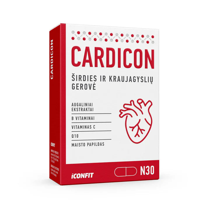 ICONFIT Cardicon - Sirds un asinsvadu veselība, cena 30 vāciņi