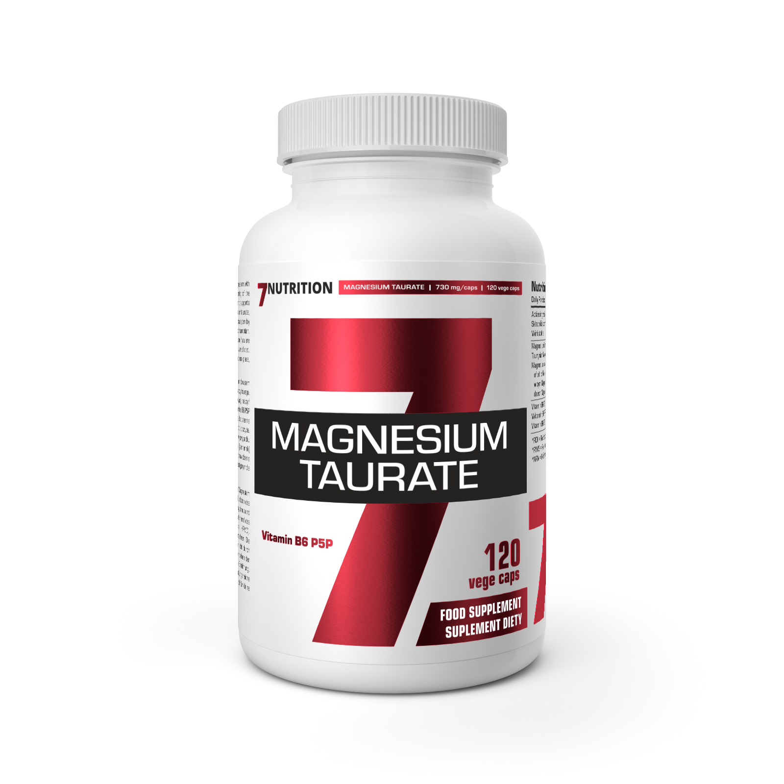 7Nutrition MAGNESIUM TAURATE 120 вегетарианских капсул