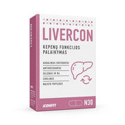 ICONFIT Livercon - Aknu funkcijas atbalsts, 30 kaps
