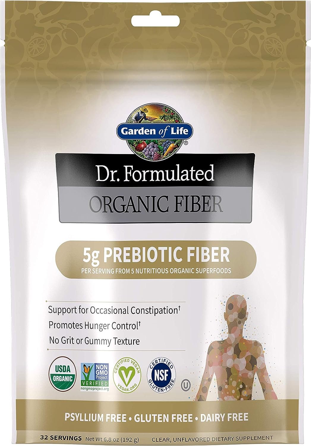 Garden of Life Dr. Formulated Organic Fiber 192g price promotion