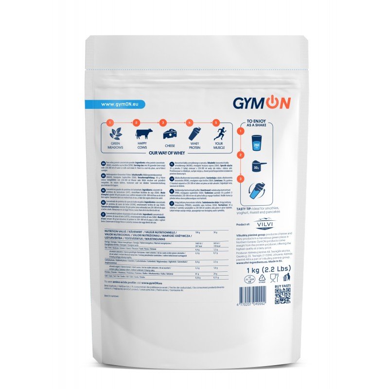 GymON Pure Protein WPC 80 1kg price composition