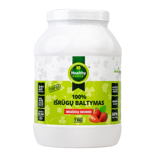 Healthy Choice 100% išrūgų baltymai kaina