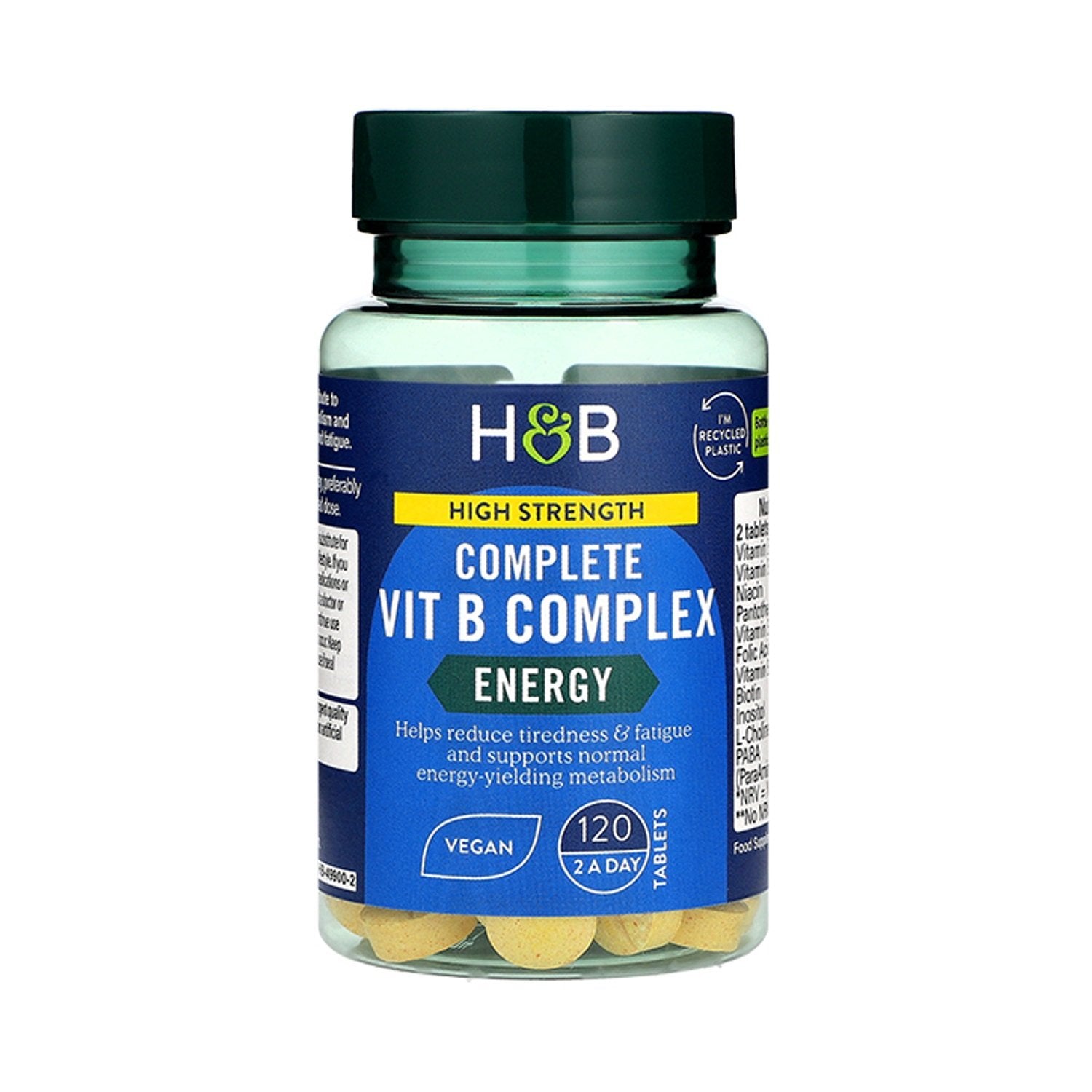 Holland & Barrett High Strength Complete Vit B Complex - 120 tablets price promotion