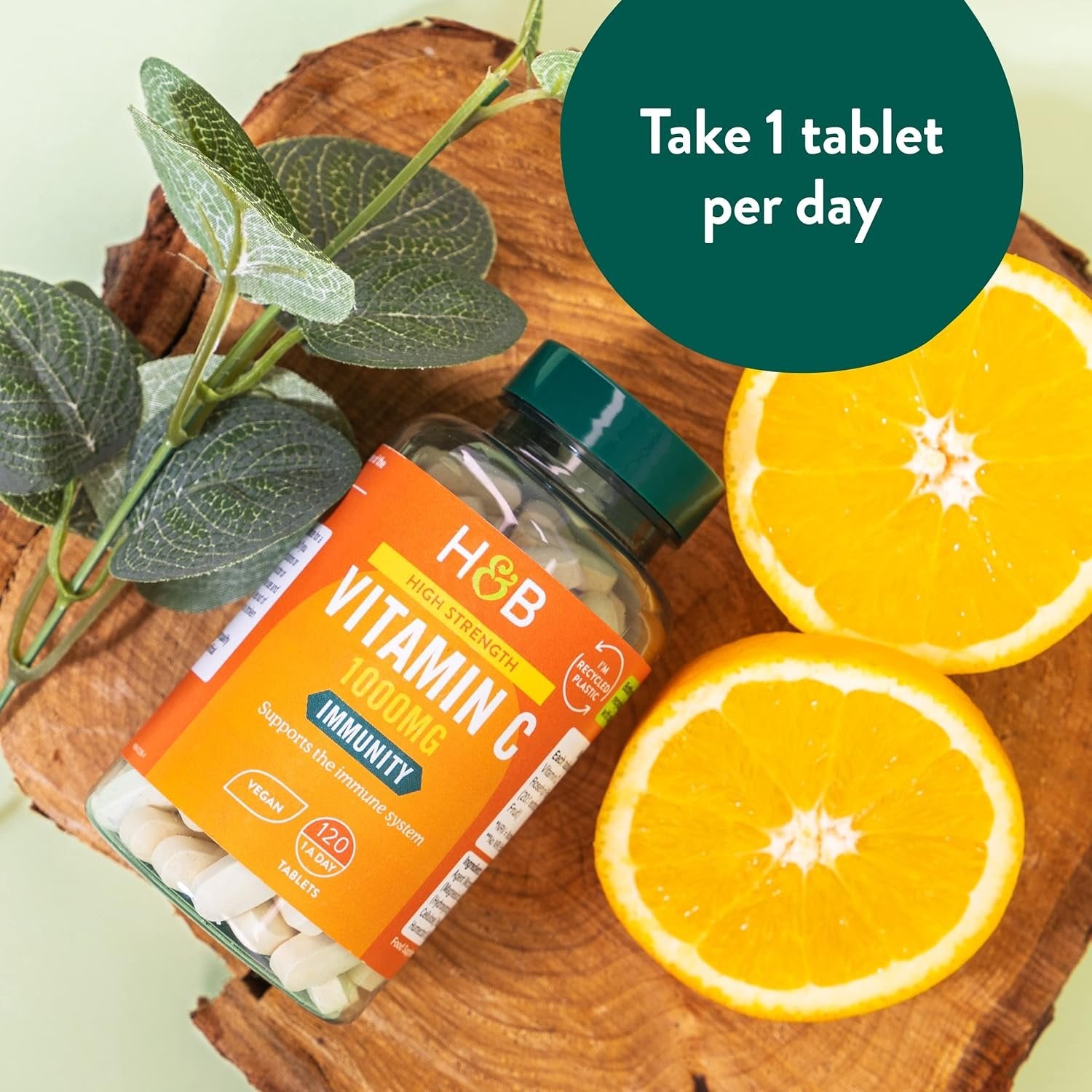 Holland & Barrett High Strength Vitamin C - 1000mg - 120 vegan tabs banner