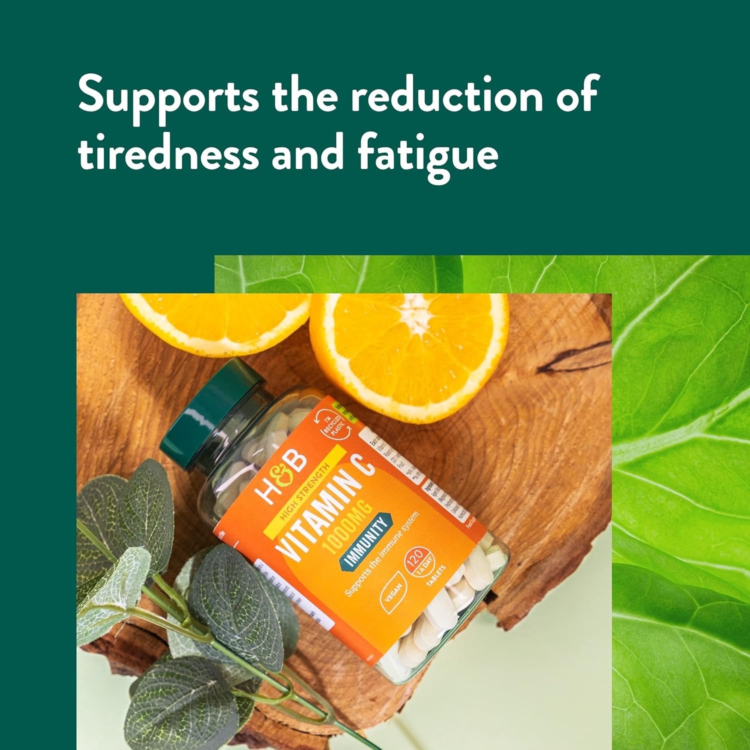 Holland & Barrett High Strength Vitamin C - 1000mg - 120 vegan tabs buy