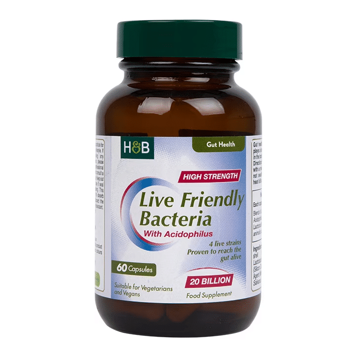 Holland & Barrett Ultra Maximum Acidophilus Live Friendly Bacteria 20 Billion 60 Capsules price