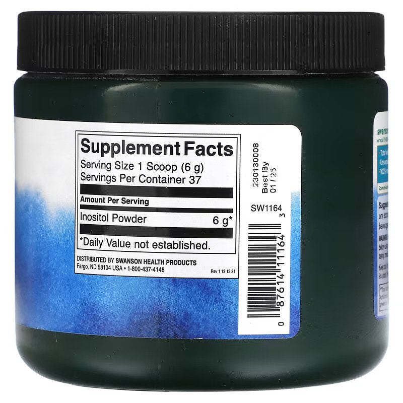 composition of inositol powder
