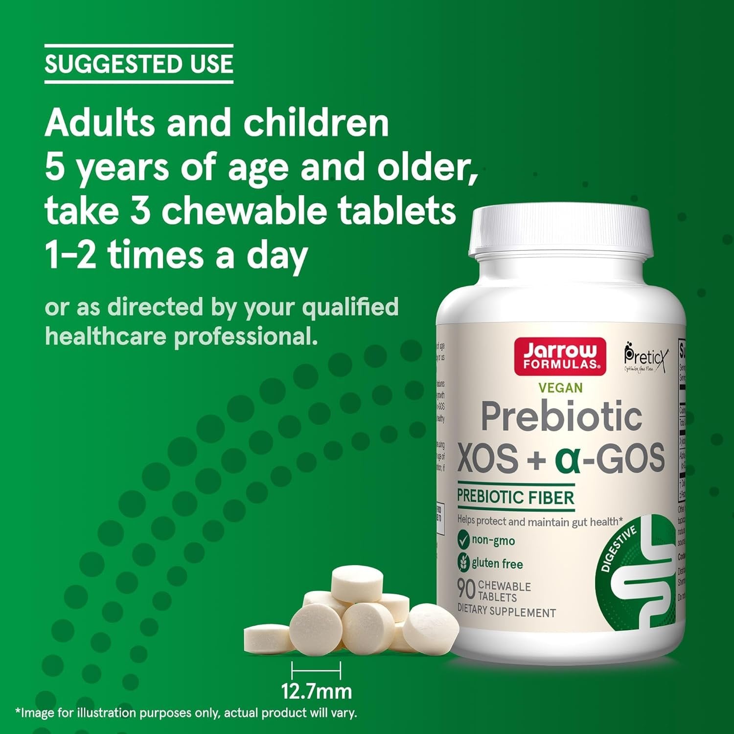 How to use Jarrow Formulas® Prebiotic XOS + α-GOS 90 Chewable Tablets