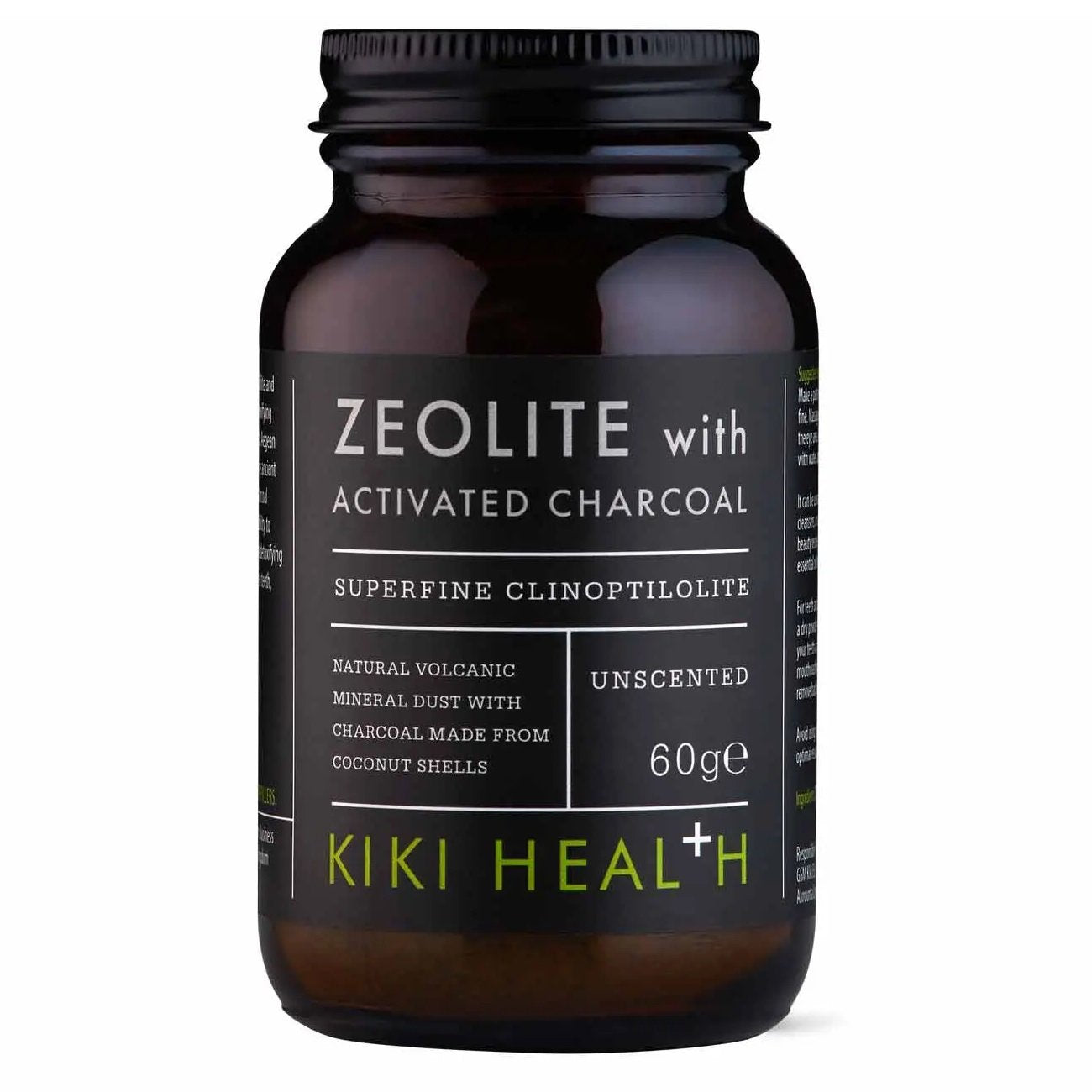 KIKI Health Цеолит с порошком активированного угля - 60 грамм