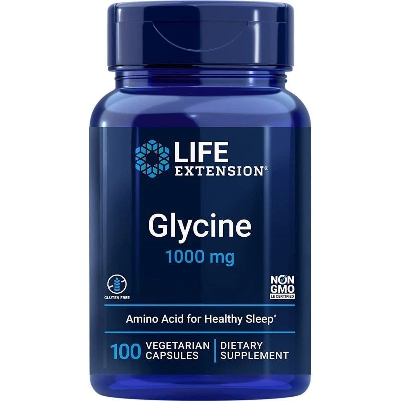 Buy Life Extension Glycine, 1000mg - 100 vcaps