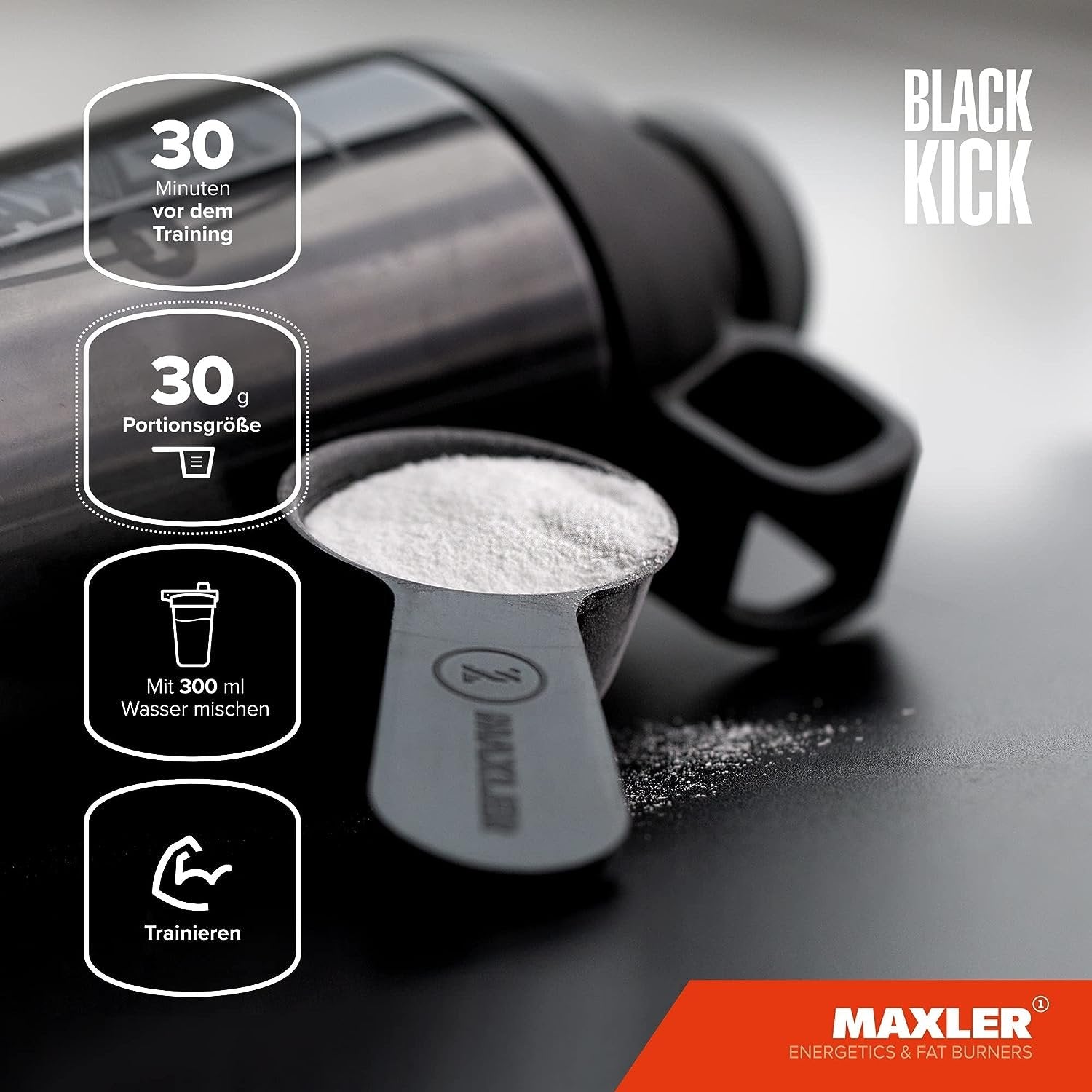 Consumption of Maxler Black Kick - Cherry - 500g