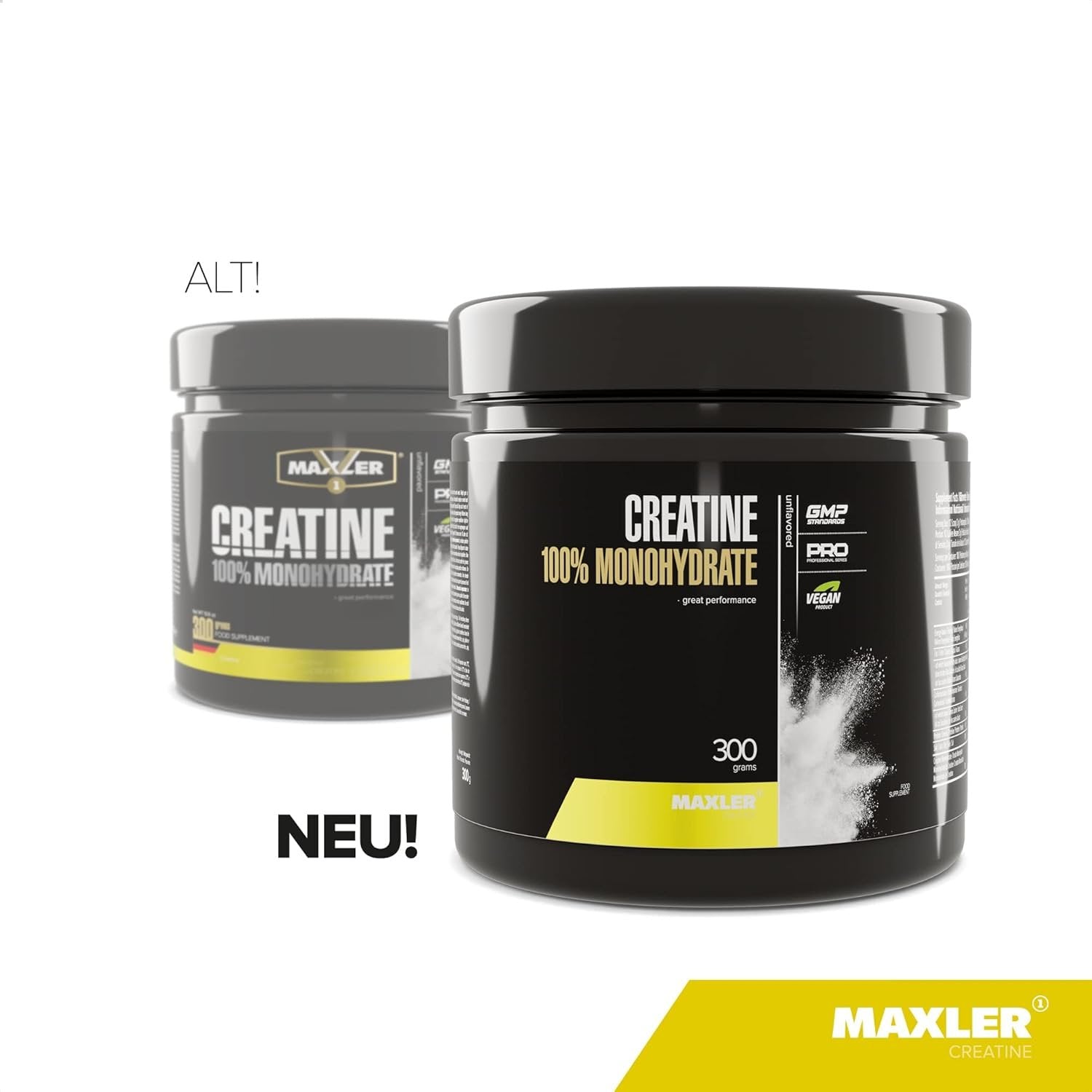 MAXLER Creatine Monohydrate 300g in new packaging