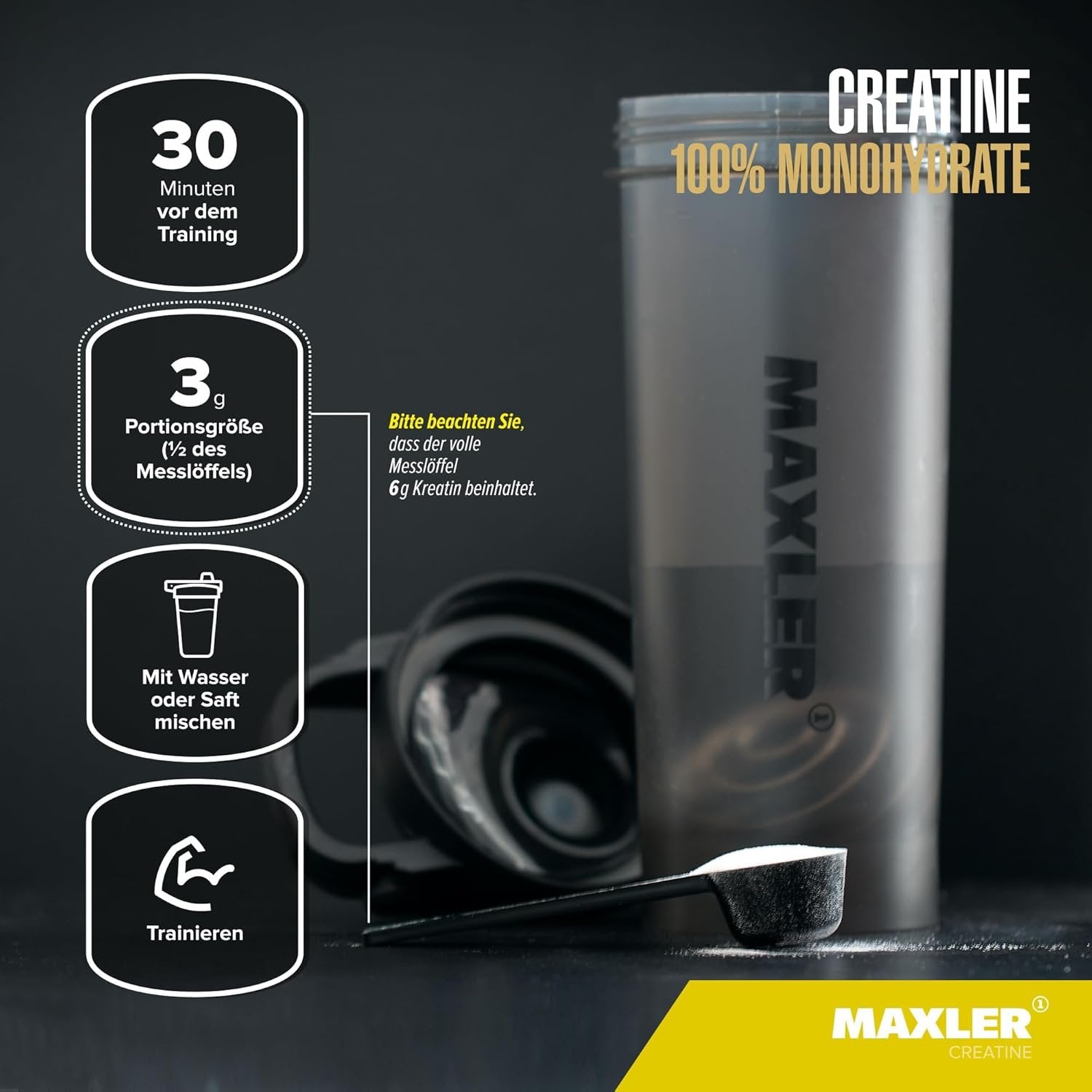 Using MAXLER Creatine Monohydrate 300g