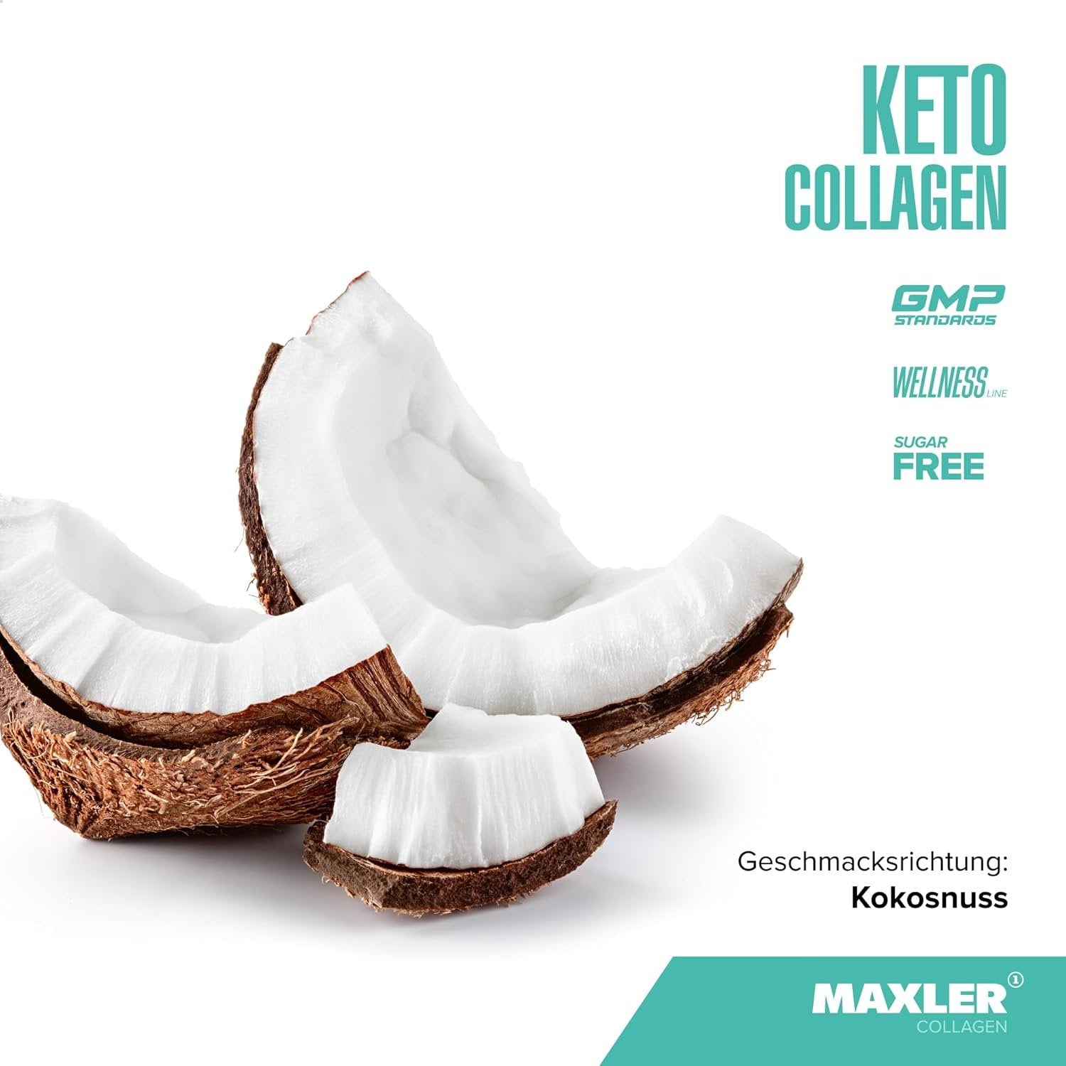 Maxler Keto Collagen Powder - кокос - вкус 320 г
