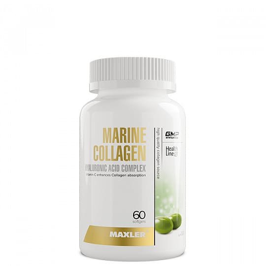 Комплекс Maxler Marine Collagen с гиалуроновой кислотой, 60 мягких таблеток