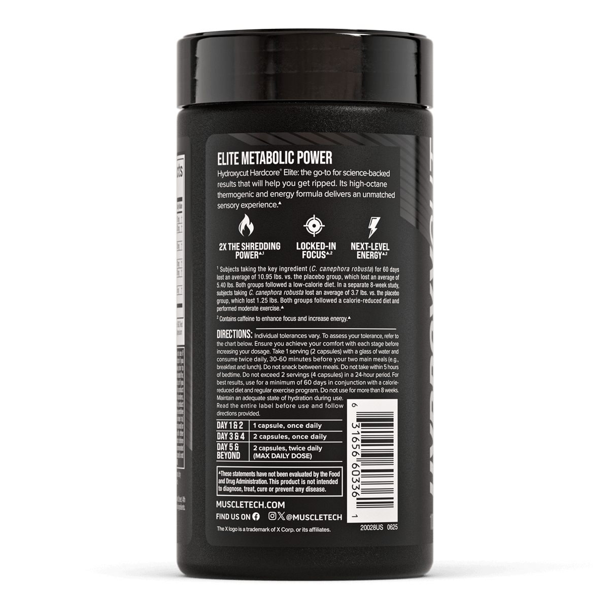 MuscleTech Hydroxycut Hardcore Super Elite 100 vāciņi
