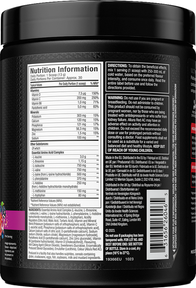 MuscleTech Platinum 100% EAA+ 399-401 грамм композиции фруктового пунша