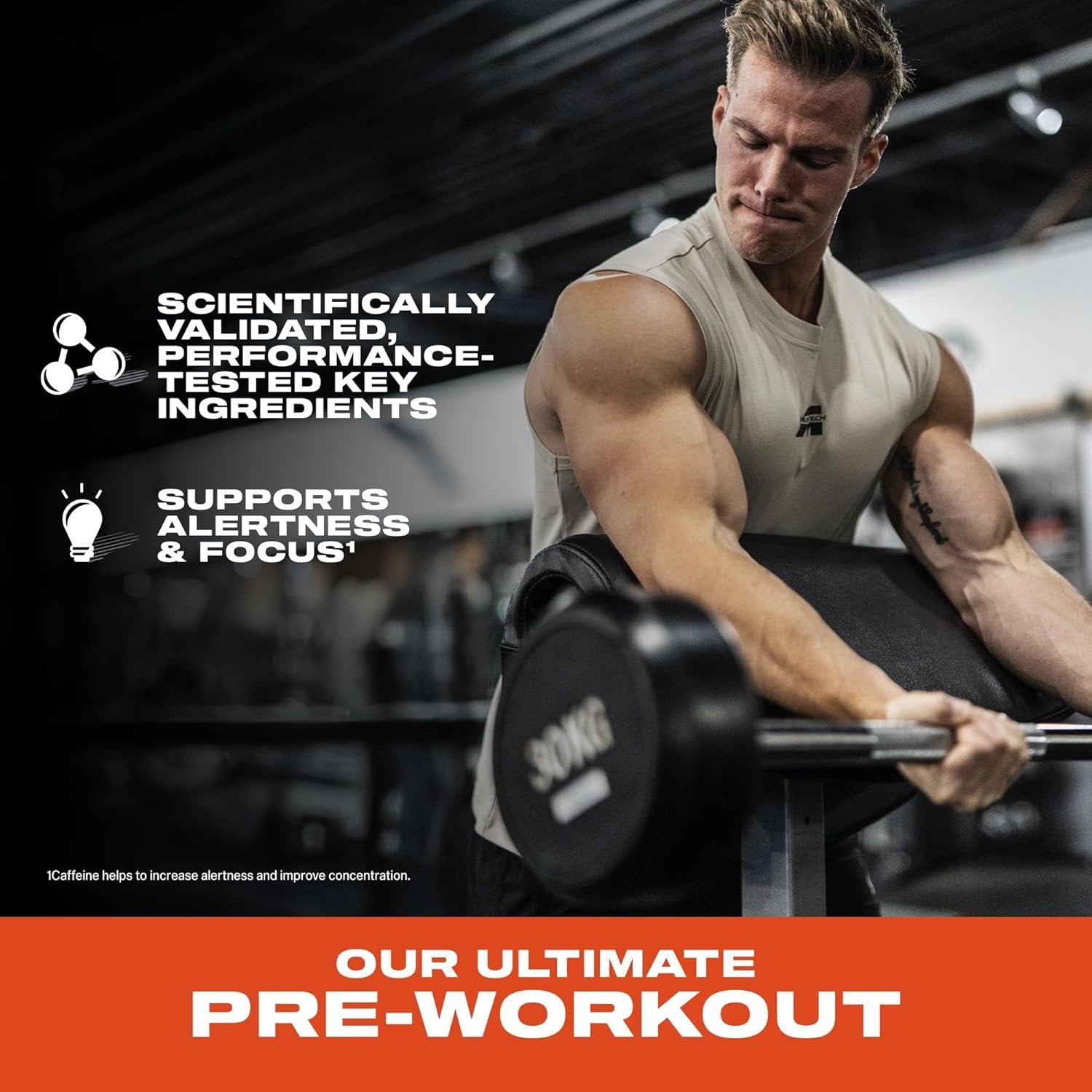 MuscleTech® VaporX5® pirms treniņa — 247–252 gramu reklāmkarogs