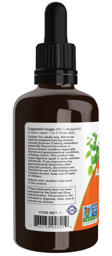 Usage of NOW Certified Organic Ashwagandha Extract 59ml