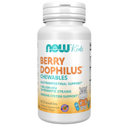 NOW Foods BerryDophilus Kids cena - 60 košļājamās