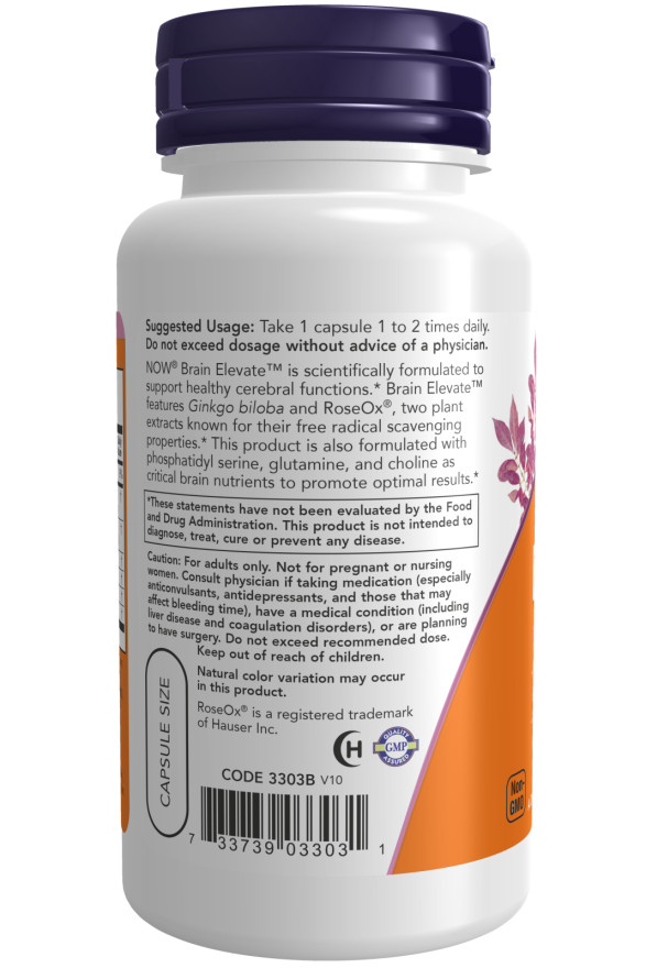 NOW foods Brain elevate usage composition