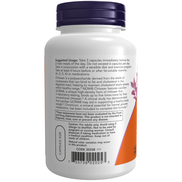 NOW Foods, Chitosan Plus Chromium, 500 mg, 120 Veg Capsules price consumption