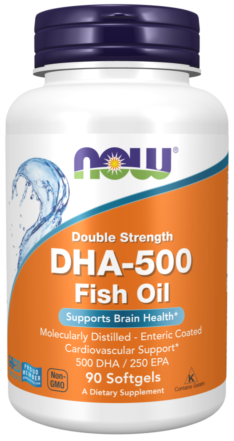 Price of NOW Foods DHA-500, 500 DHA 250 EPA - 90 softgels