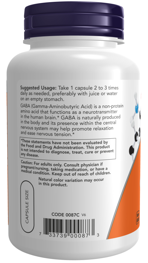 Using NOW Foods GABA with Vitamin B6 500mg 200 vcaps