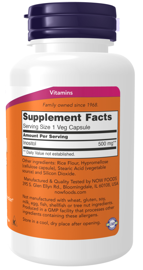 NOW Foods Inositol, 500mg - 100 caps composition