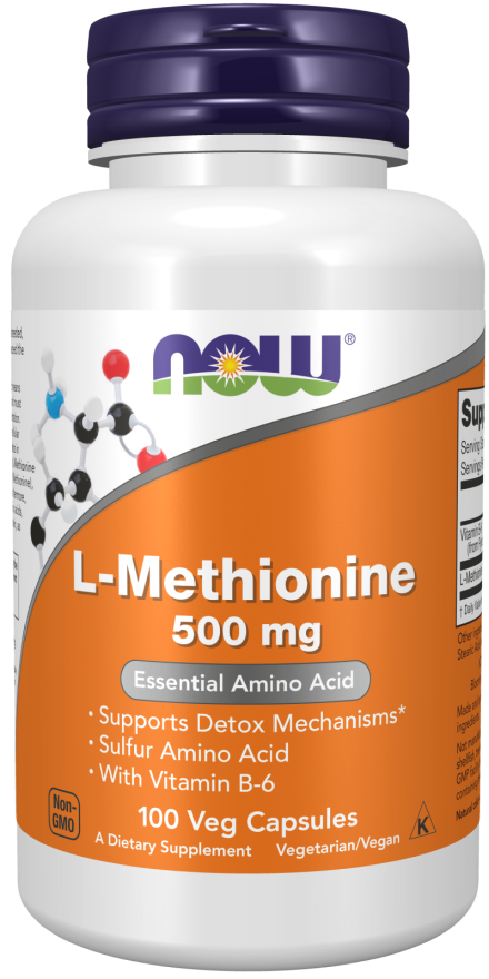 NOW Foods L-Methionine 500mg 100caps composition