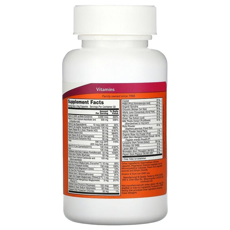 now foods special two back