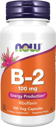 Now Foods Vitamin B-2 Riboflavin 100 mg 100 veg capsules price is cheap