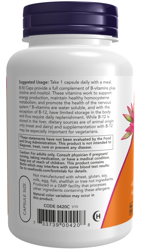 Tagad Foods vitamīna B-50 mg 100 dārzeņu kapsulu akcija