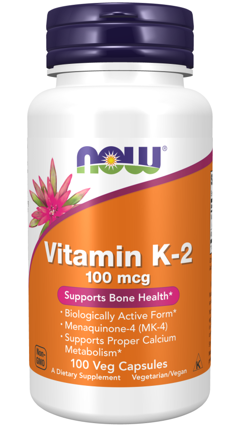 NOW Foods Vitamīns K-2 100mcg 100kapsulas cena
